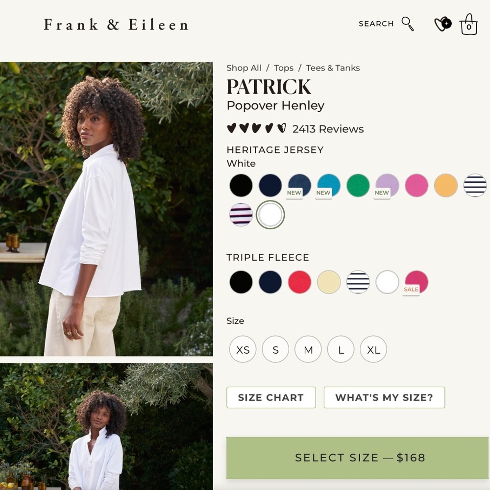Frank And Eileen Patrick Henley - S Ice Blue - Never worn